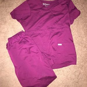 Grey’s Anatomy Maroon Scrubs - Shirt & Pants